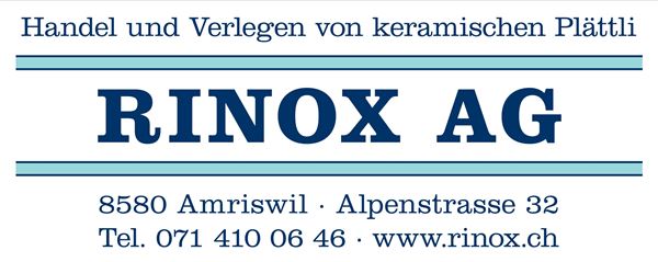 Firmenlogo der Firma RINOX AG in Amriswil
