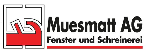 Firmenlogo: Muesmatt AG Fenster und Schreinerei