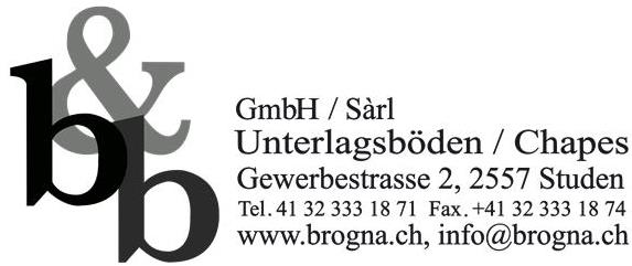 Firmenlogo der Firma B. & B. Unterlagsböden GmbH in Studen