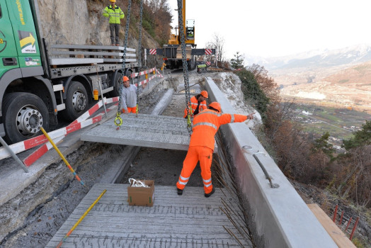 Objektbild: Elargissement de Loye Route cantonale 204 3979 Loye-Grône